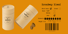 Load image into Gallery viewer, Broadway Blend whole beans coffee - 2