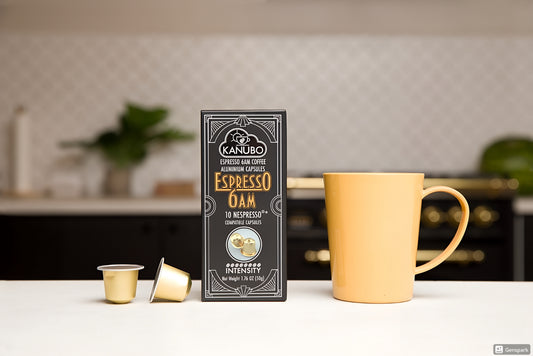 Kanubo 6AM Espresso Capsules - 20 Count, Nespresso Original Compatible