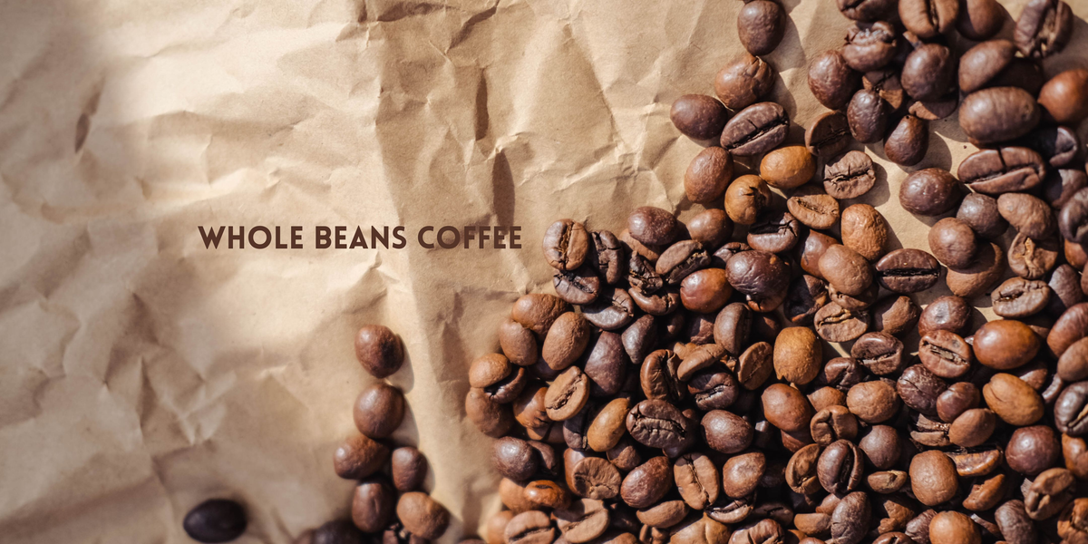 roasted whole coffee beans
