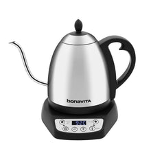 Load image into Gallery viewer, Bonavita Classic 1.0L Gooseneck Precision Temperature Electric Kettle| Coffee Brew and Tea, 1200 Watt, LED Panel, Stainless Steel
