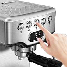 Load image into Gallery viewer, Geek Chef Espresso Machine, 20 Bar Espresso Machine With Milk Frother For Latte, Cappuccino, Macchiato, For Home Espresso Maker, 1.8L Water Tank, Stainless Steel, Ban On Amazon
