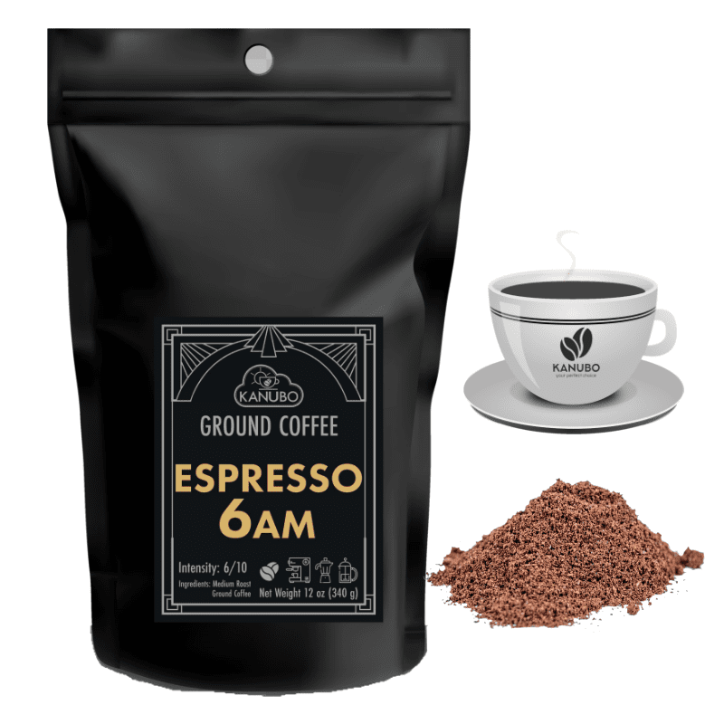 espresso 6am ground coffee 12 oz - 0